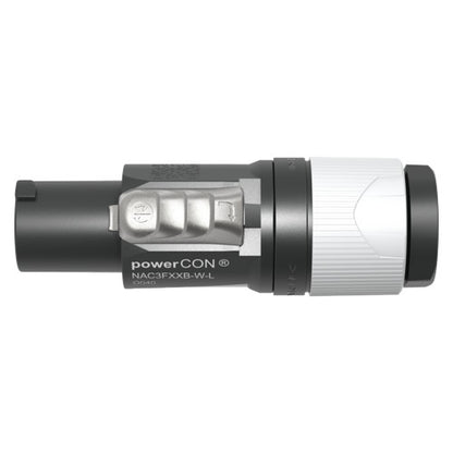 Neutrik NAC3FXXB-W-L Locking powerCON Cable Connector top