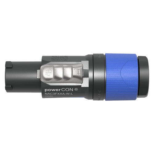 Neutrik NAC3FXXA-W-L Locking powerCON Cable Connector front