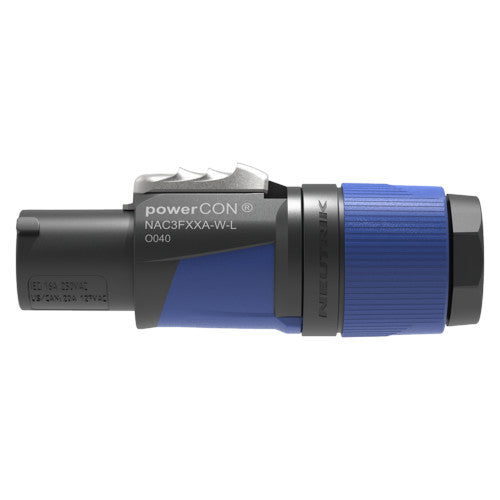 Neutrik NAC3FXXA-W-L Locking powerCON Cable Connector side