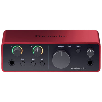 Focusrite Scarlett Solo 4th Gen USB-C Audio Interface top