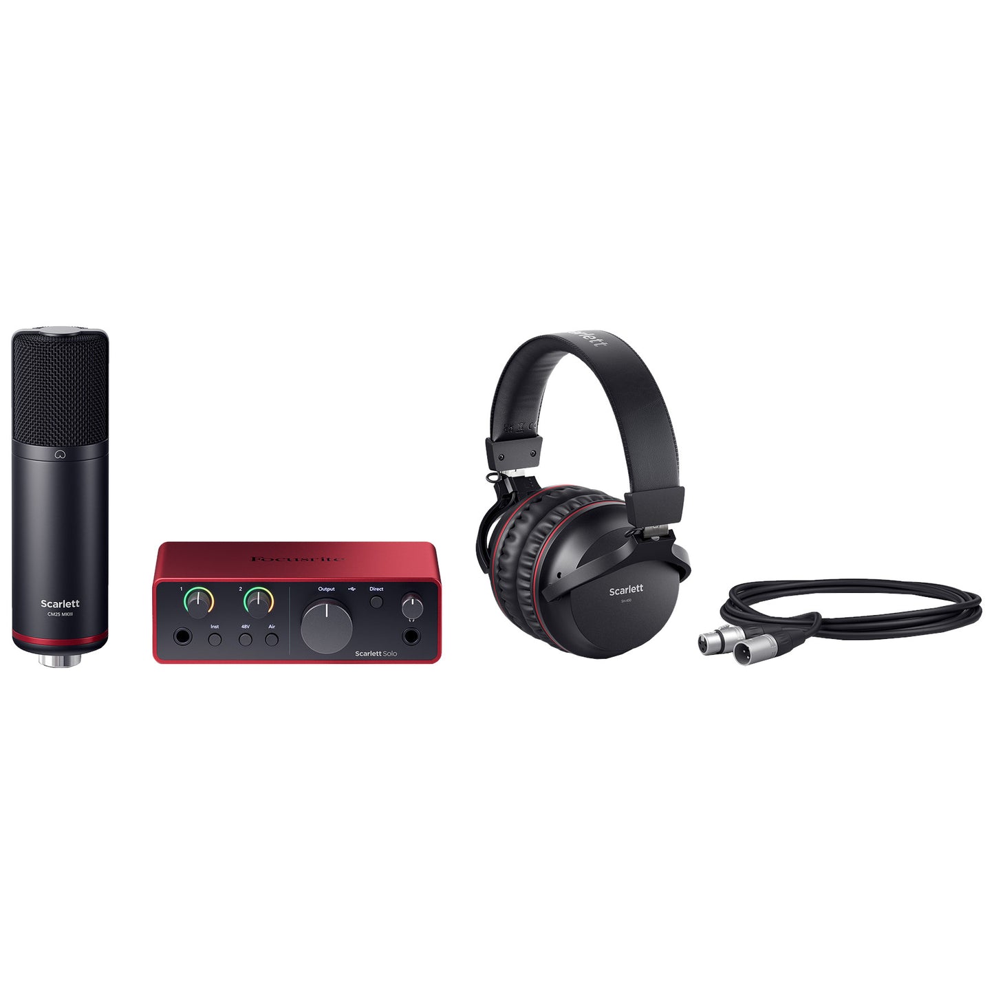 Focusrite Scarlett Solo Studio 4th Gen USB-C Audio Interface components