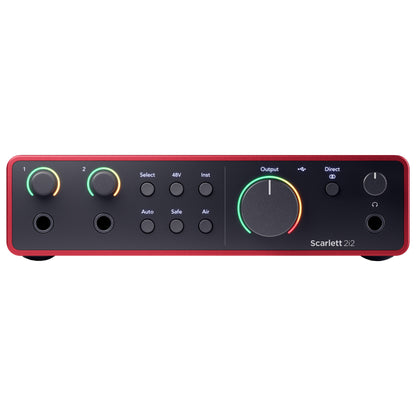 Focusrite Scarlett 2i2 4th Gen USB-C Audio Interface front