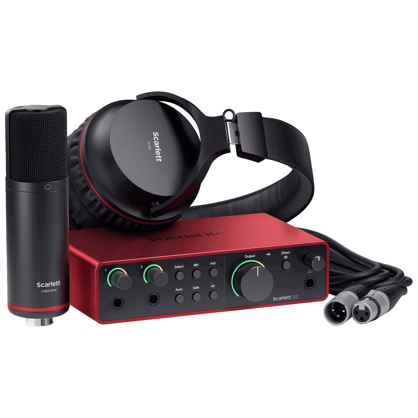 Focusrite Scarlett 2i2 Studio 4th USB-C Audio Interface components