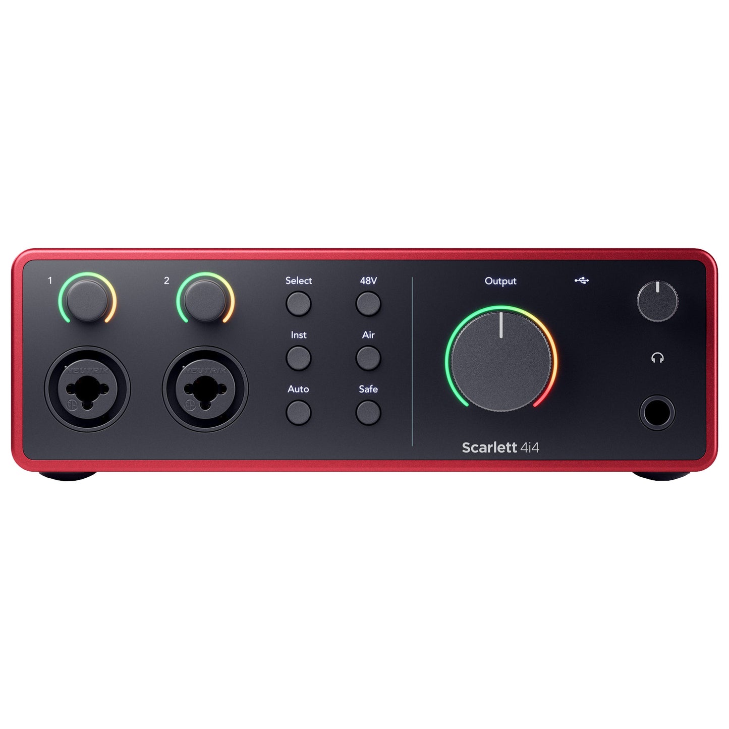 Focusrite Scarlett 4i4 4th Gen USB-C Audio Interface front