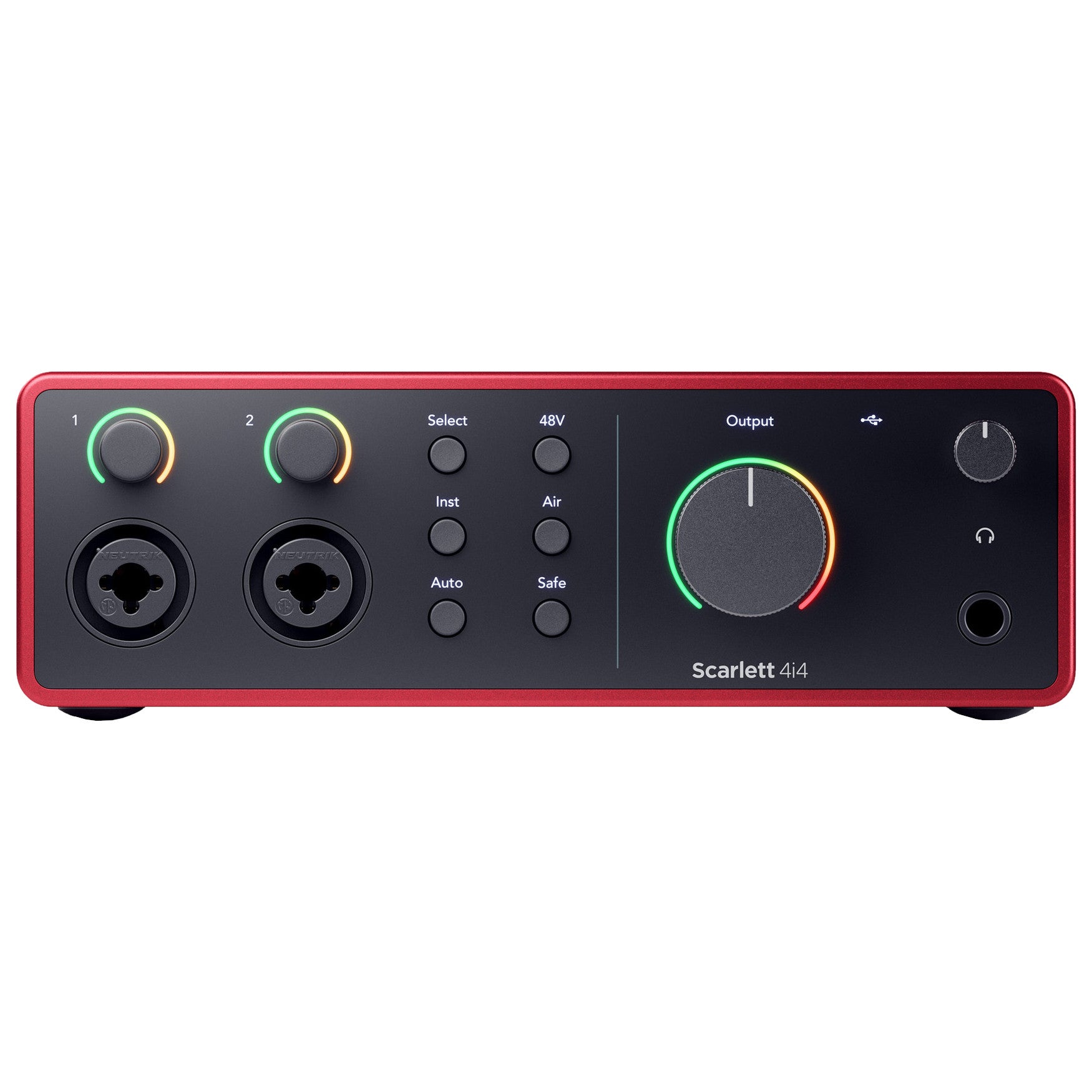 Focusrite Scarlett 4i4 4th Gen USB-C Audio Interface front
