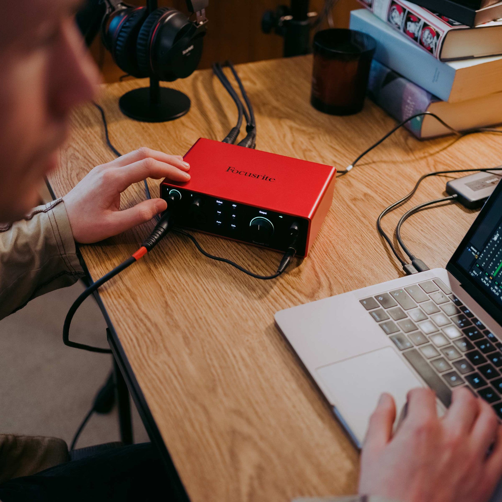 Focusrite Scarlett 4i4 4th Gen USB-C Audio Interface lifestyle
