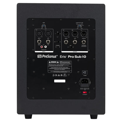 Presonus Eris Pro Sub 10 10-Inch Powered Studio Subwoofer back