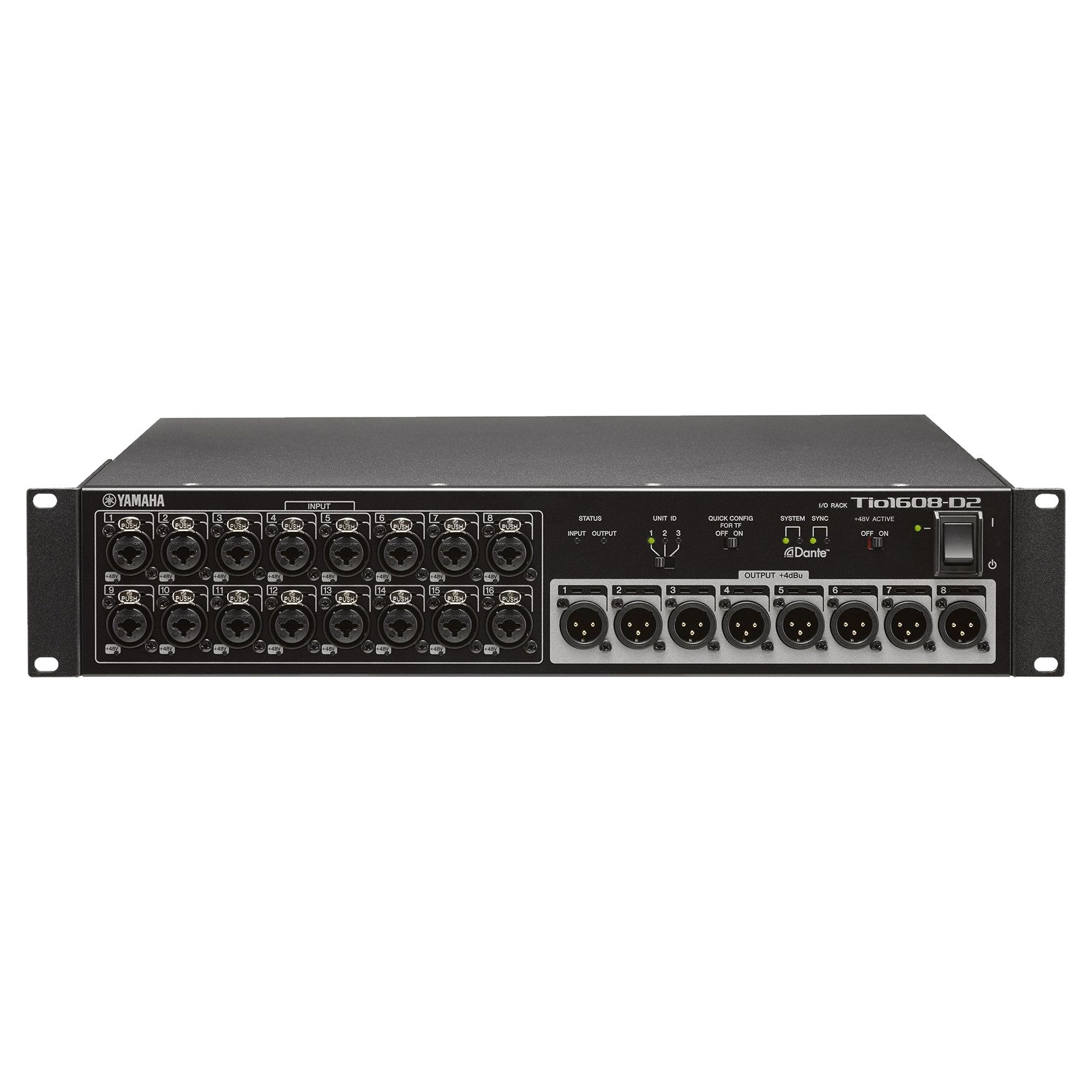Yamaha TIO1608-D2 16-In 8-Out Dante Digital Stage Box