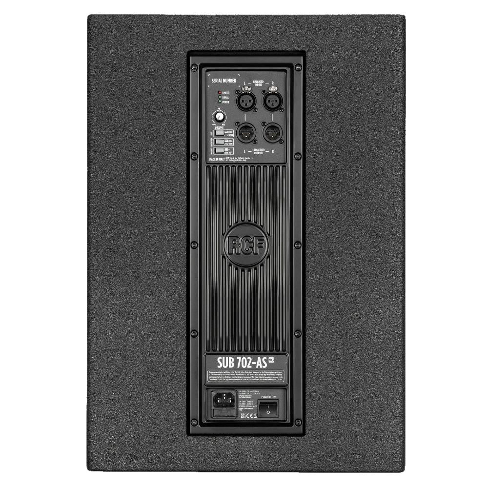 RCF SUB 702-AS MK3 12-Inch Powered Subwoofer back