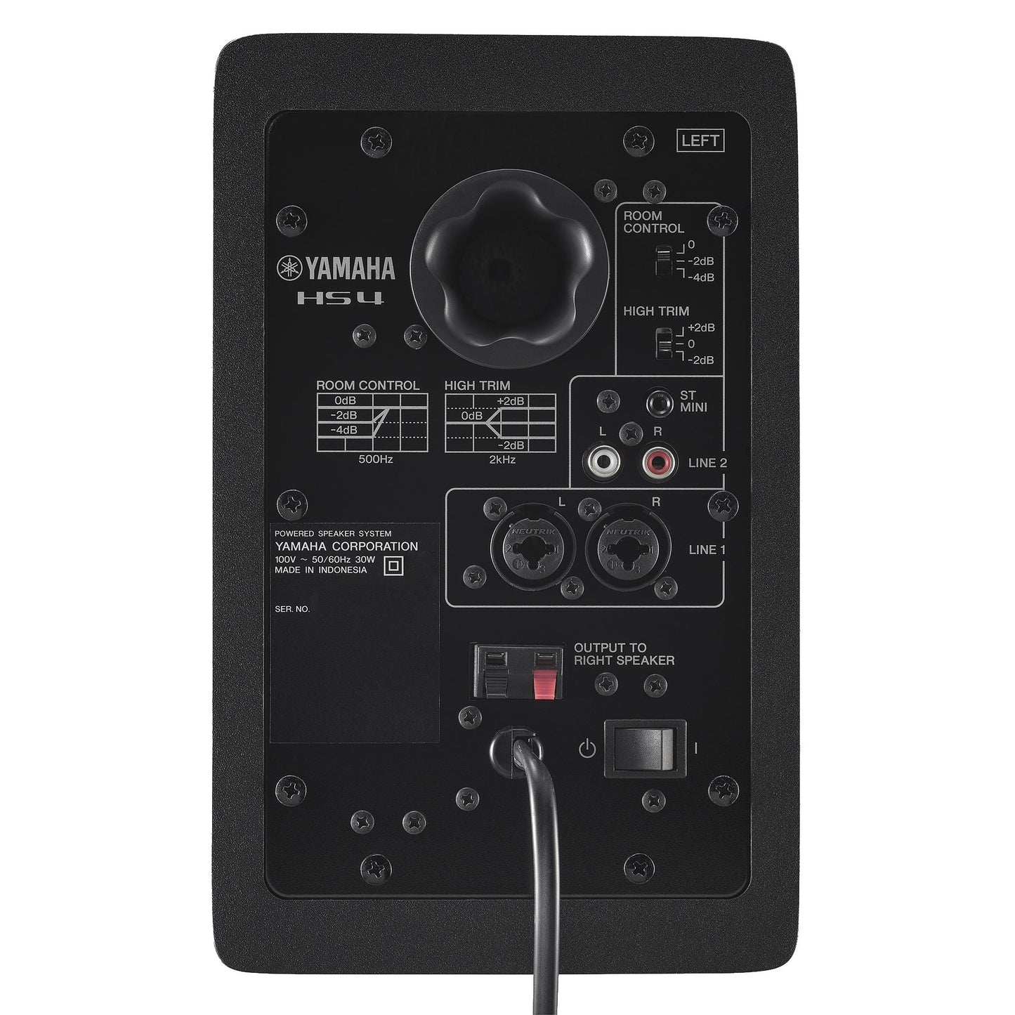 Yamaha HS4 4.5-Inch Powered Studio Monitors (Pair) back 1