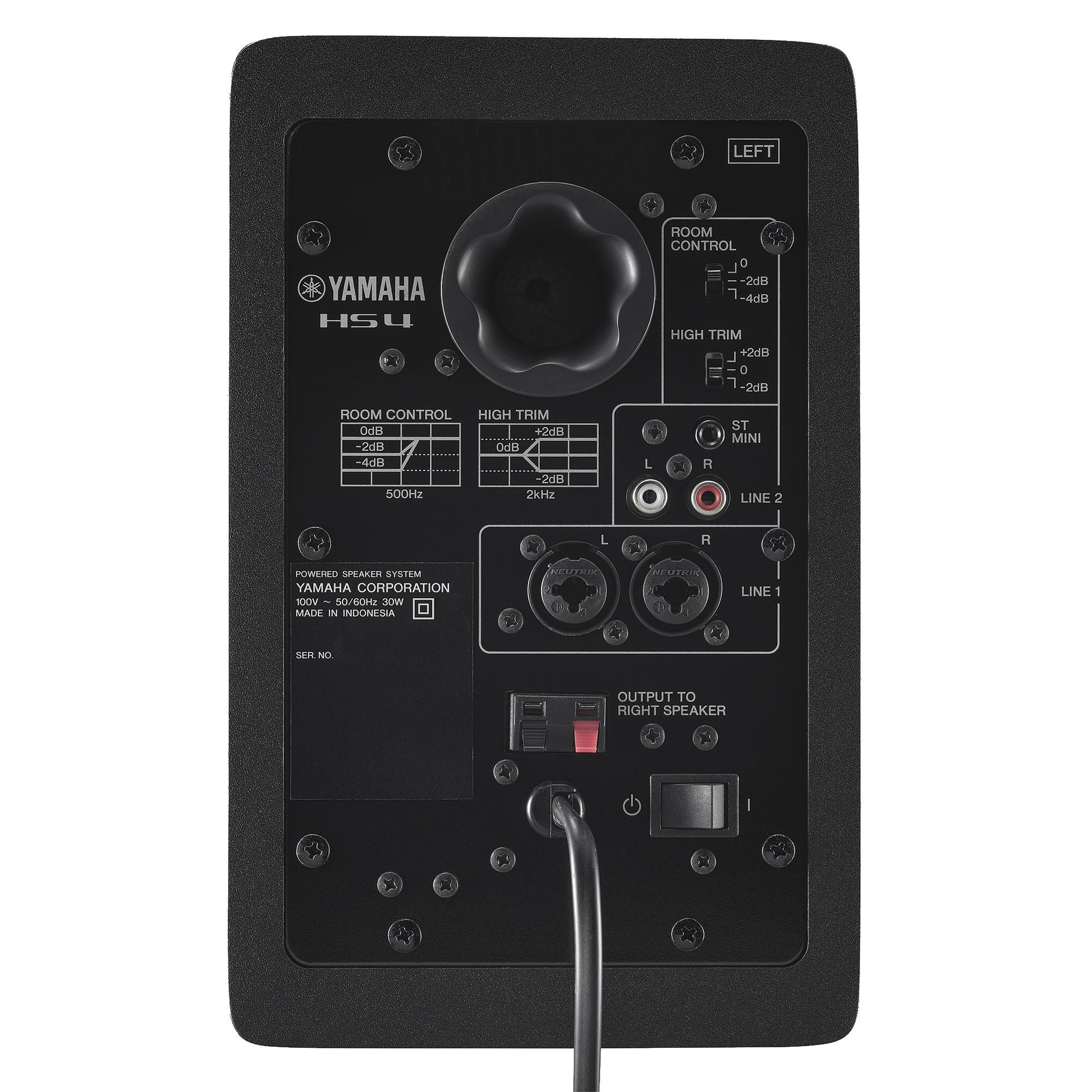 Yamaha HS4 4.5-Inch Powered Studio Monitors (Pair) back 1
