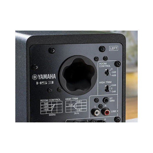Yamaha HS3 3.5-Inch Powered Studio Monitors (Pair) | Color: Black