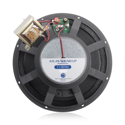 AtlasIED C12BT60 12 2-Way Coaxial Speaker with 60-Watt 70V/100V Transformer