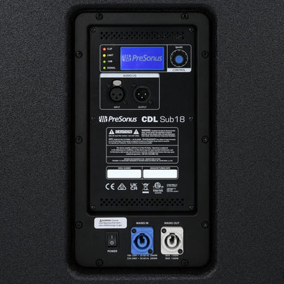 PreSonus CDL Sub18 18-Inch Powered Line Array Subwoofer detail