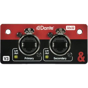 Allen and Heath SQ Dante 32x32 I/O audio networking expansion card