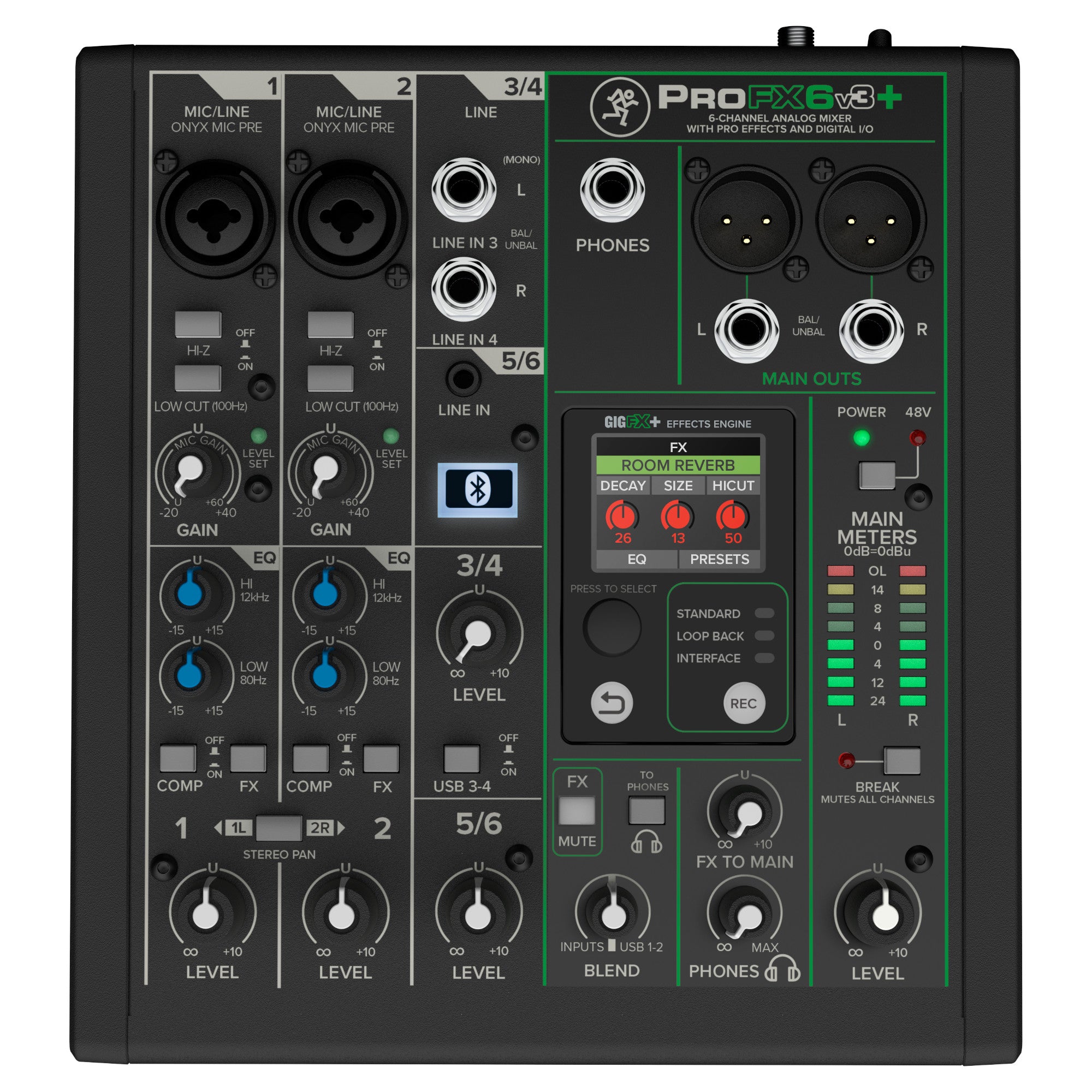 MACKIE PROFX6 v3 本体と電源アダプター、音出し動作確認済み Mackie ProFX6v3+ 6-Channel Analog Mixer – SoundPro