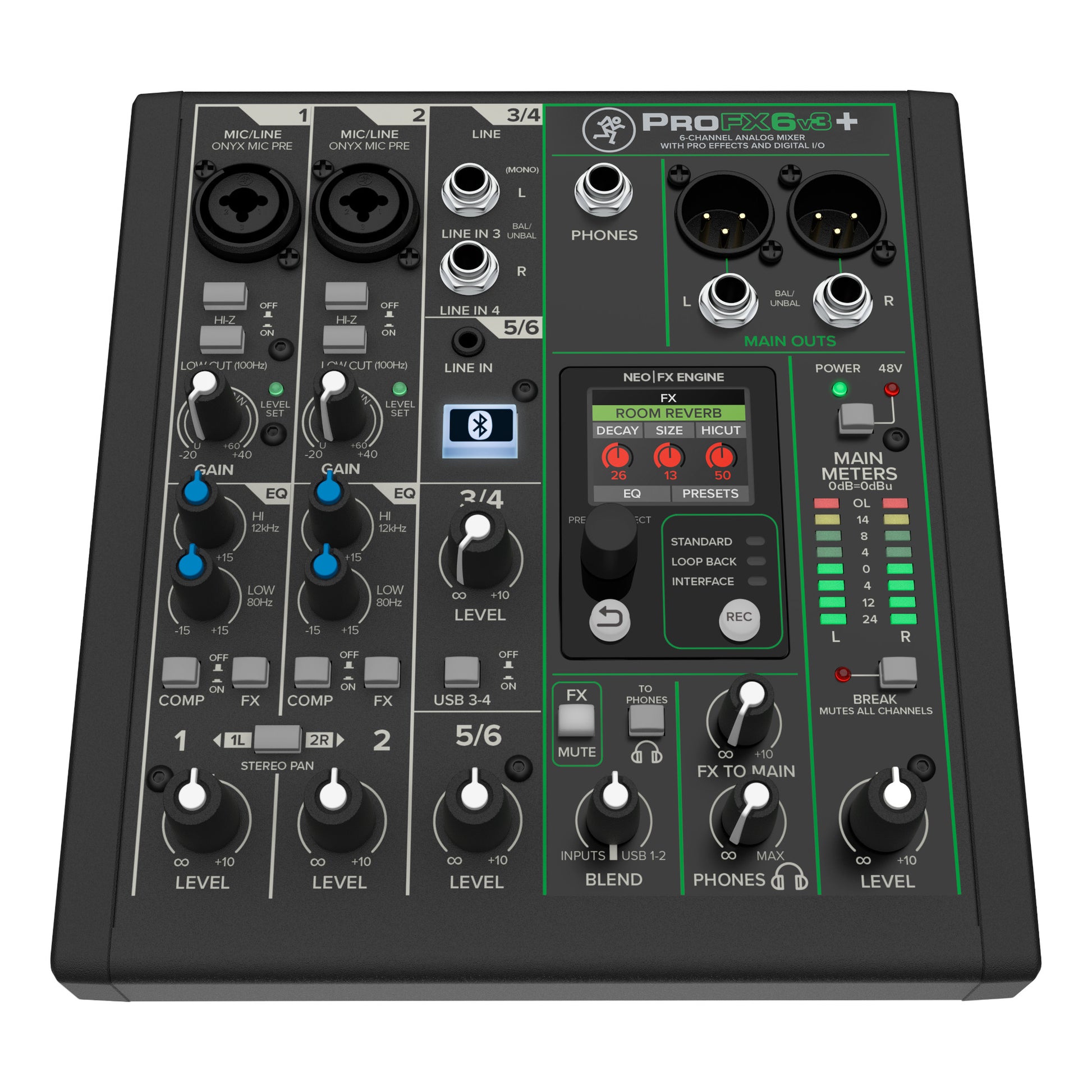 Mackie ProFX6v3+ 6-Channel Analog Mixer