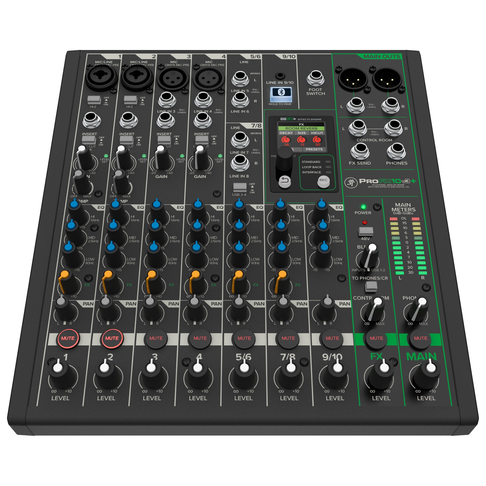 Mackie ProFX10v3+ 10-Channel Analog Mixer – SoundPro