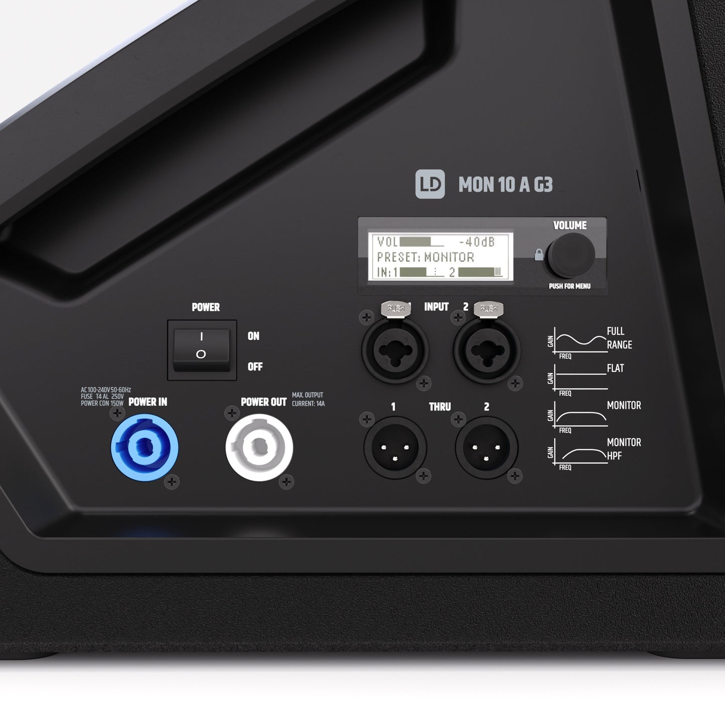 LD Systems MON 10 A G3 10-Inch Powered Stage Monitor panel