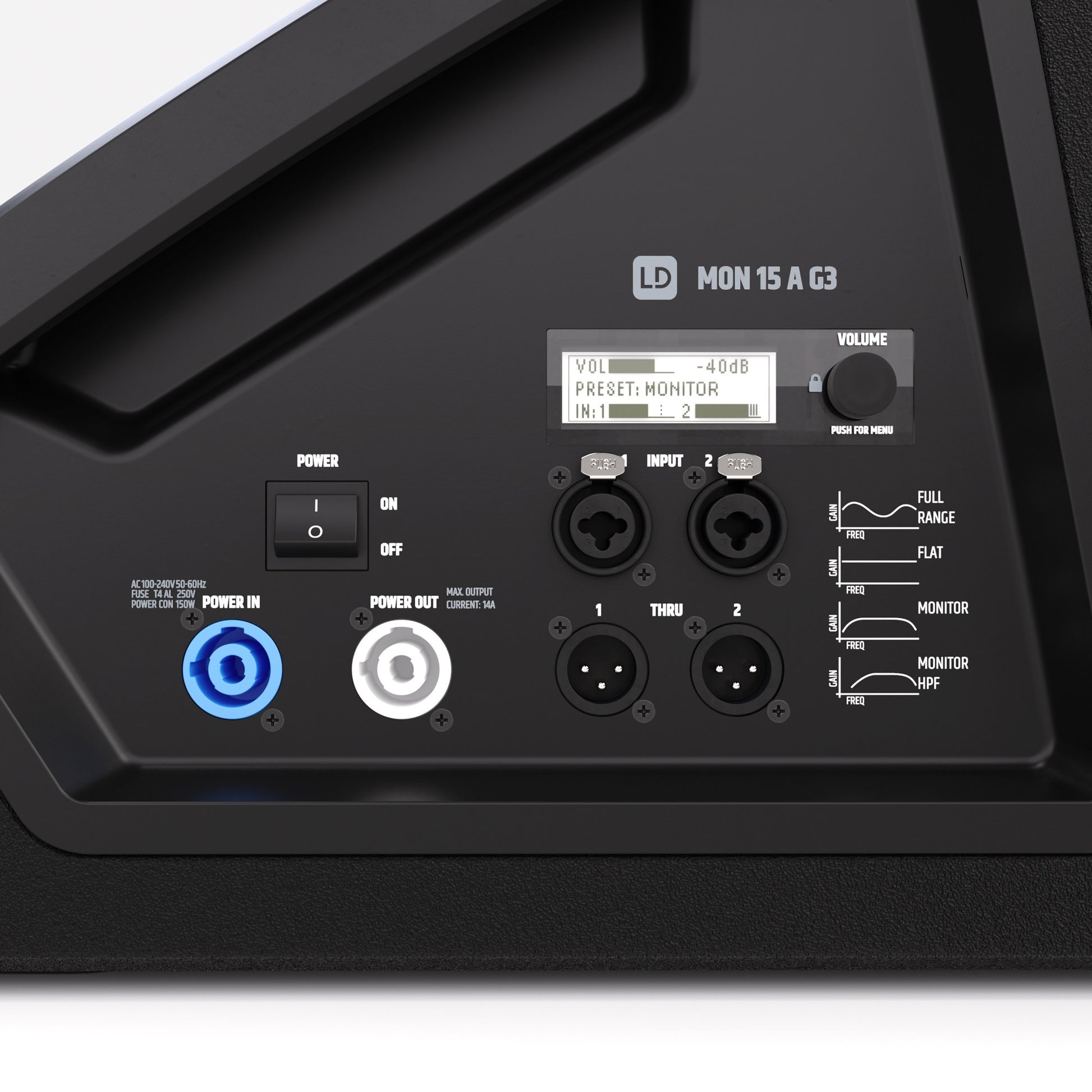 LD Systems MON 15 A G3 15-Inch Powered Stage Monitor panel