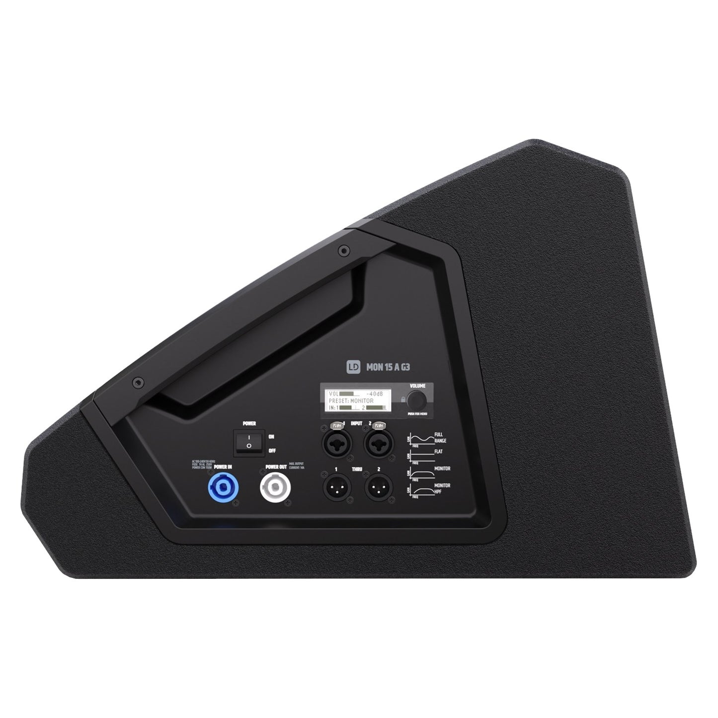 LD Systems MON 15 A G3 15-Inch Powered Stage Monitor side