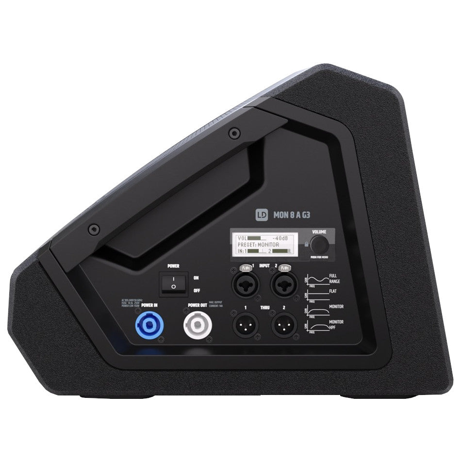LD Systems MON 8 A G3 8-Inch Powered Stage Monitor side