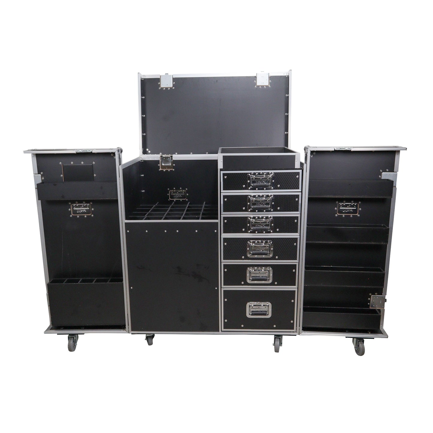 ProX XS-6DMIC25W ATA Flight Case For 25 Mic Stands With Drawers