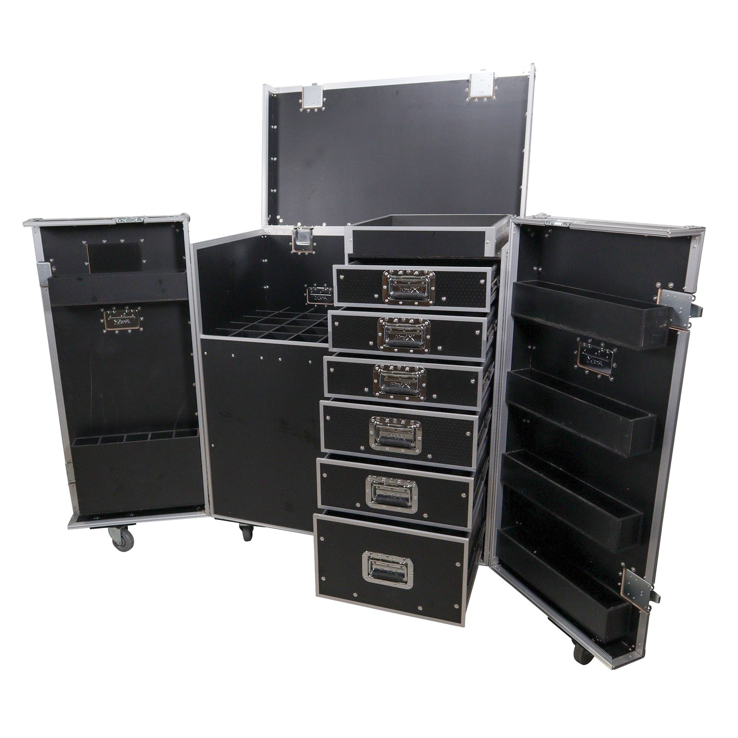 ProX XS-6DMIC25W ATA Flight Case For 25 Mic Stands With Drawers