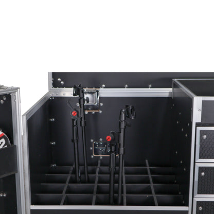 ProX XS-6DMIC25W ATA Flight Case For 25 Mic Stands With Drawers