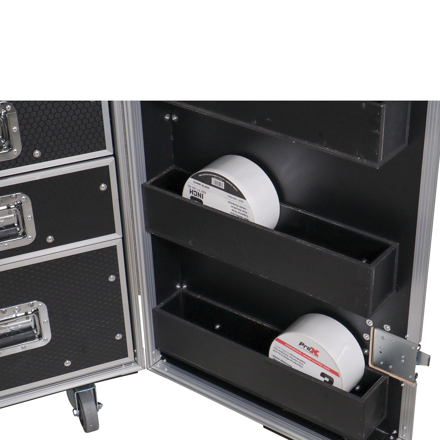 ProX XS-6DMIC25W ATA Flight Case For 25 Mic Stands With Drawers