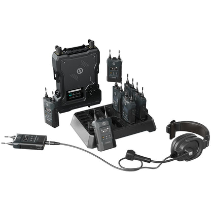 Hollyland Solidcom M1 Wireless Full-Duplex Intercom System With 8 Beltpacks | Dual Headset
