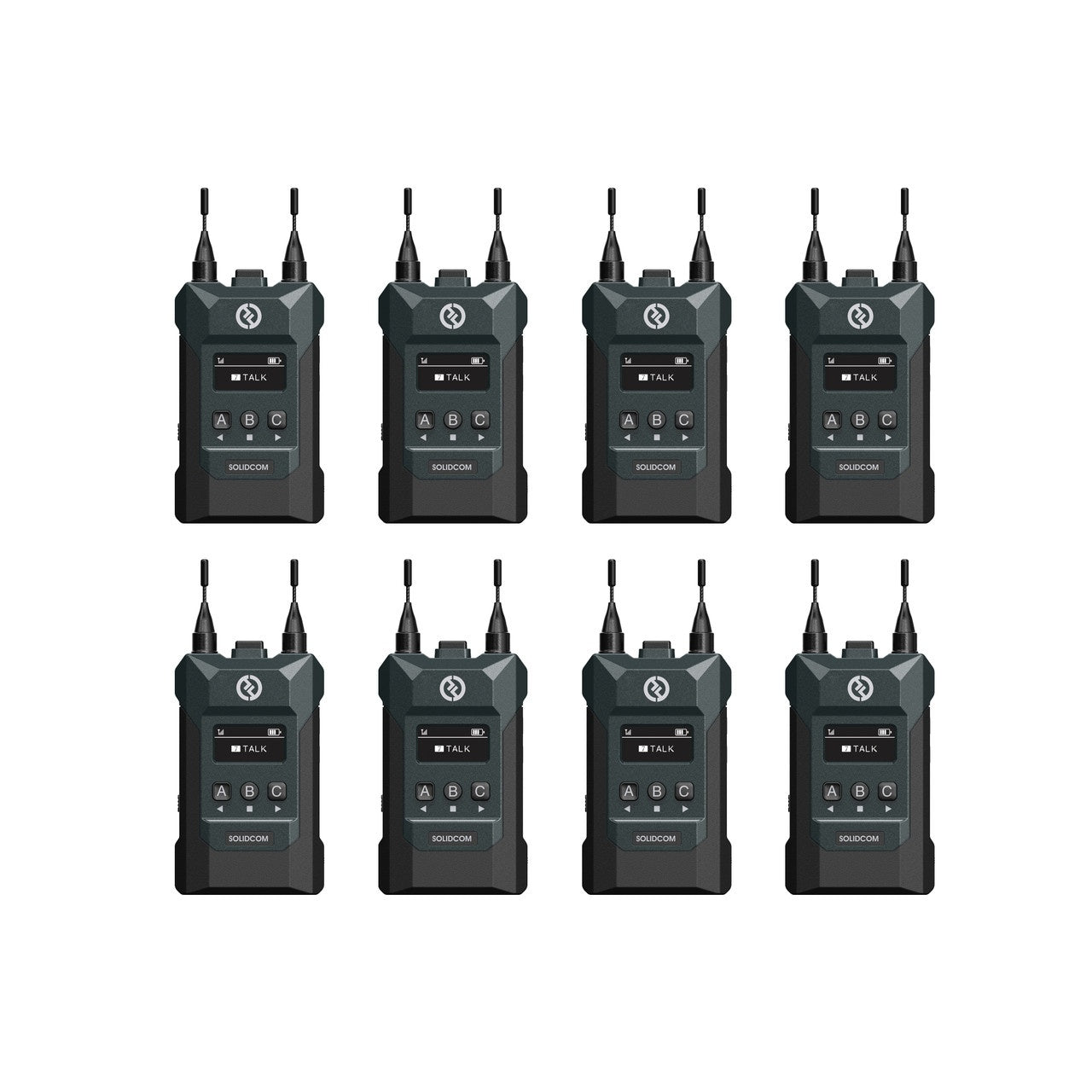 Hollyland Solidcom M1 Wireless Full-Duplex Intercom System With 8 Beltpacks | Dual Headset