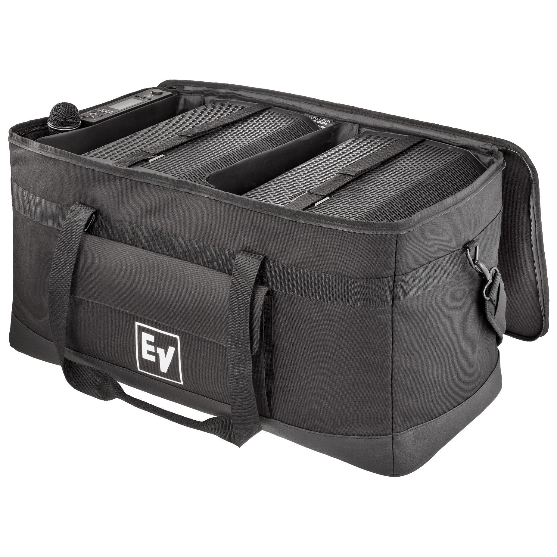 Electro-Voice EVERSE-DUFFEL Padded Duffel Bag with two speakers