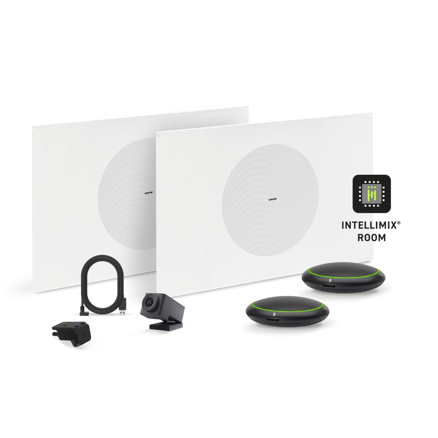 Shure Microflex Ecosystem 310L + Huddly Cam AV Conferencing Bundle | Color: Black