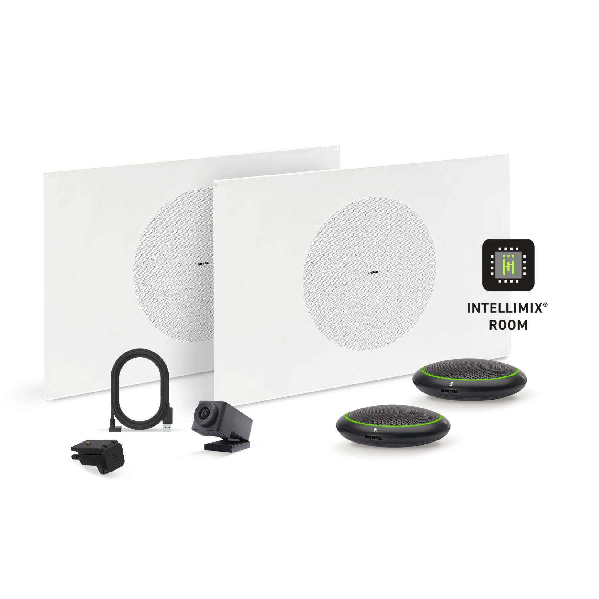 Shure Microflex Ecosystem 310L + Huddly Cam AV Conferencing Bundle | Color: Black