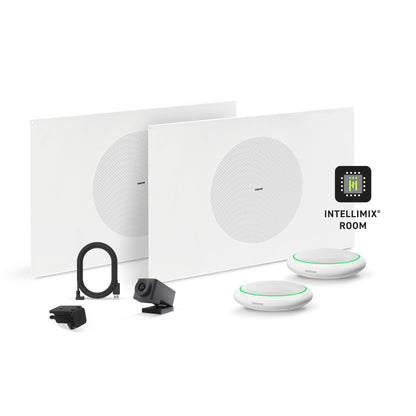 Shure Microflex Ecosystem 310L + Huddly Cam AV Conferencing Bundle | Color: White