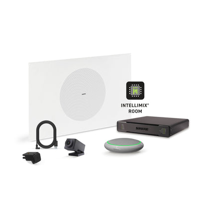 Shure Microflex Ecosystem 310P + Huddly Cam AV Conference Bundle aluminum