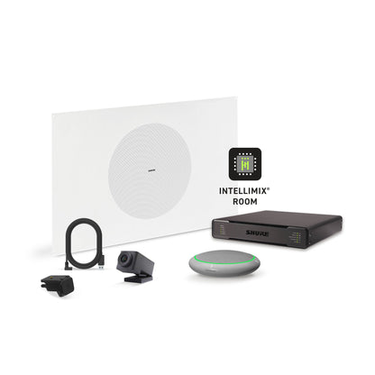 Shure Microflex Ecosystem 310P + Huddly Cam AV Conference Bundle aluminum