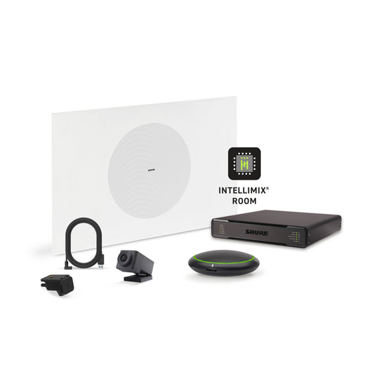 Shure Microflex Ecosystem 310P + Huddly Cam AV Conference Bundle black
