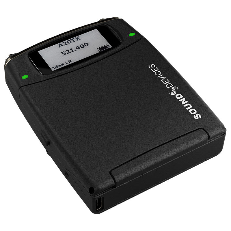 Sound Devices A20-TX Digital Wireless Bodypack Transmitter bottom right