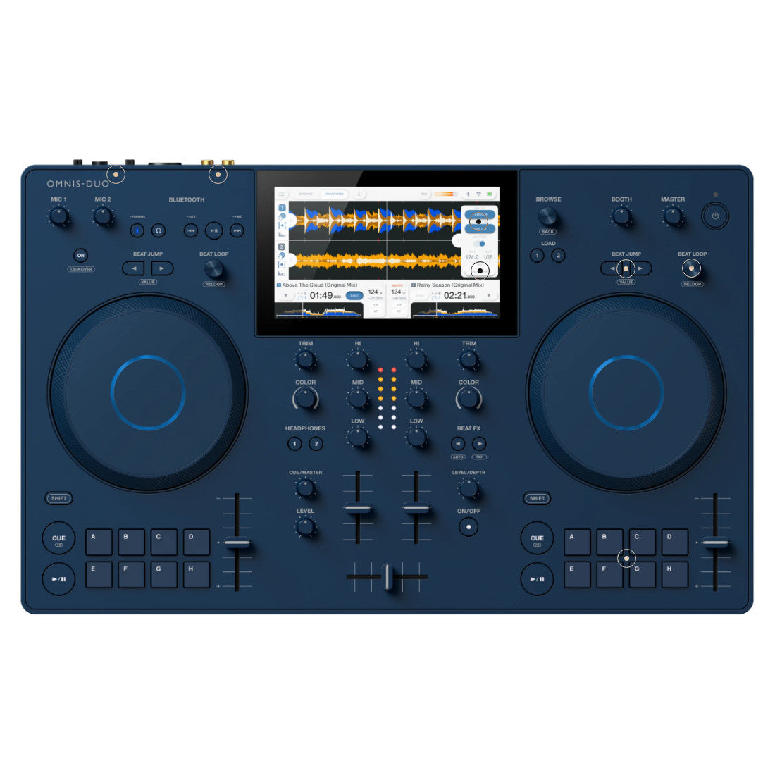 AlphaTheta OMNIS-DUO Portable All-in-One DJ System top