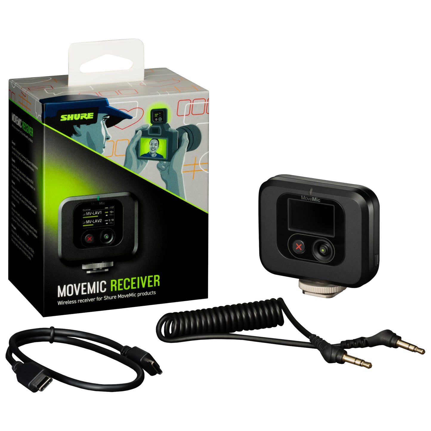 Shure MoveMic Receiver components