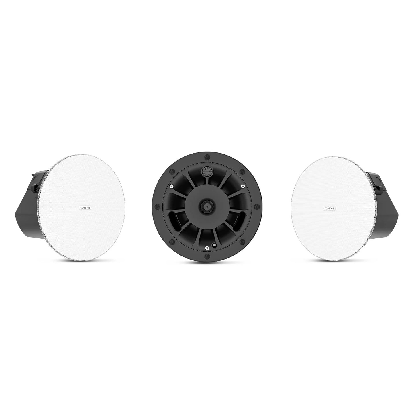 Q-SYS AcousticDesign 4.5" Two-Way Ceiling Speaker | Zero Bezel | White