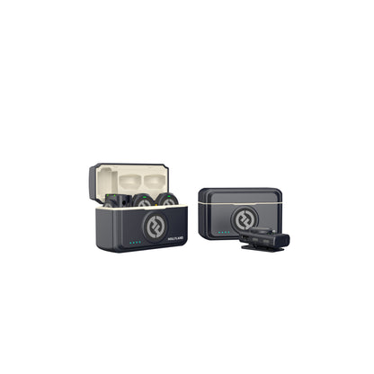 Hollyland LARK M2 Combo Dual-Channel Wireless Mic System | Shine Charcoal