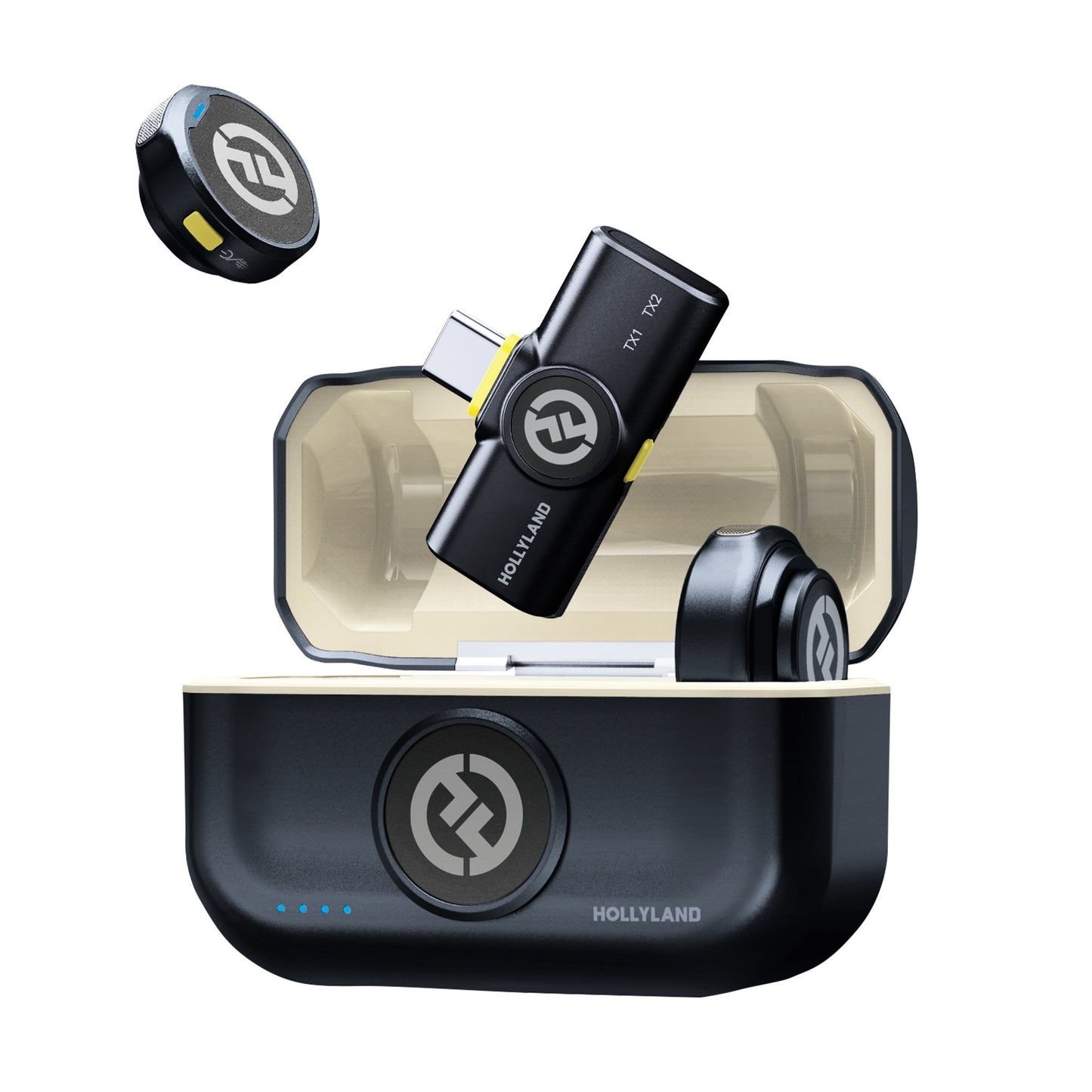 Hollyland LARK M2 With USB-C Plug Wireless Microphone | Shine Charcoal