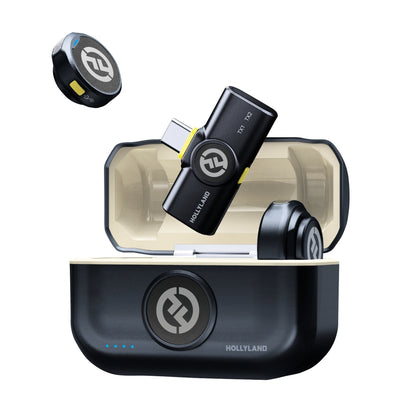 Hollyland LARK M2 With USB-C Plug Wireless Microphone | Shine Charcoal