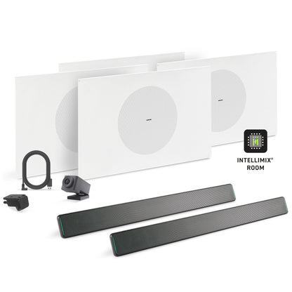Shure Microflex Ecosystem 712L + Huddly Cam AV Conferencing Bundle | Color: Black