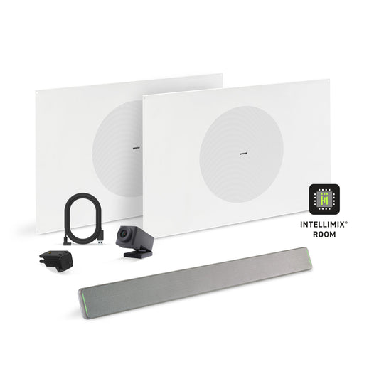 Shure Microflex Ecosystem 712M + Huddly Cam AV Conferencing Bundle | Color: Aluminum