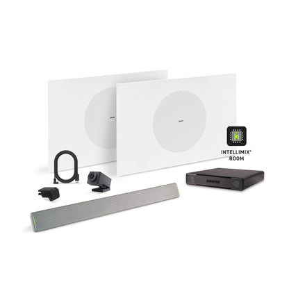 Shure Microflex Ecosystem 712P + Huddly Cam AV Conferencing Bundle | Color: Aluminum