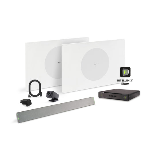 Shure Microflex Ecosystem 712P + Huddly Cam AV Conferencing Bundle | Color: Aluminum